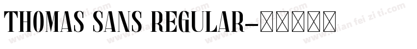thomas sans Regular字体转换